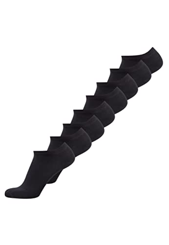 TOM TAILOR 8 Paar Sneaker Socks schwarz Mehrpack invisible Strümpfe Socken Füsslinge black, SockSizes:39-42 von TOM TAILOR