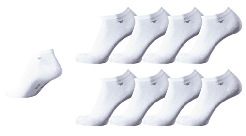 TOM TAILOR 8 Paar Sneaker Socks white weiß Mehrpack Strümpfe Socken Füsslinge, Size:39-42 von TOM TAILOR