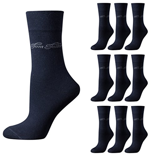 TOM TAILOR 9er Pack Basic Women Socks 9703 545 dark navy Doppelpack Strümpfe Socken, Size:39-42 von TOM TAILOR