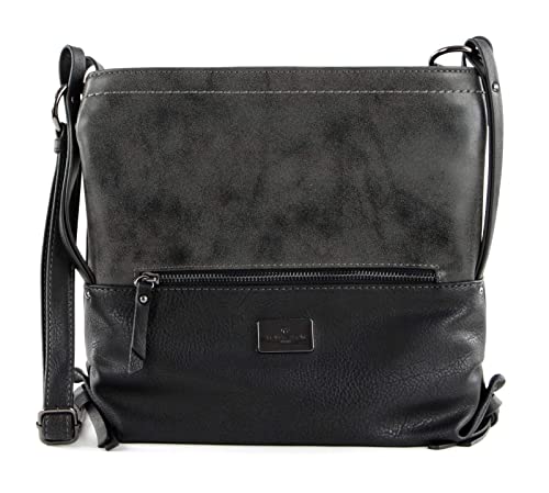 TOM TAILOR Elin Damen Umhängetasche Crossbody Bag Mittelgroß Schwarz von TOM TAILOR