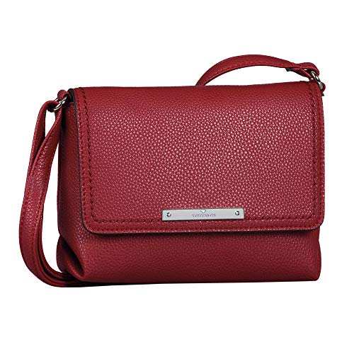 Tom Tailor and Denim Tom Tailor Bags Damen Lou Umhängetasche, Rot von TOM TAILOR