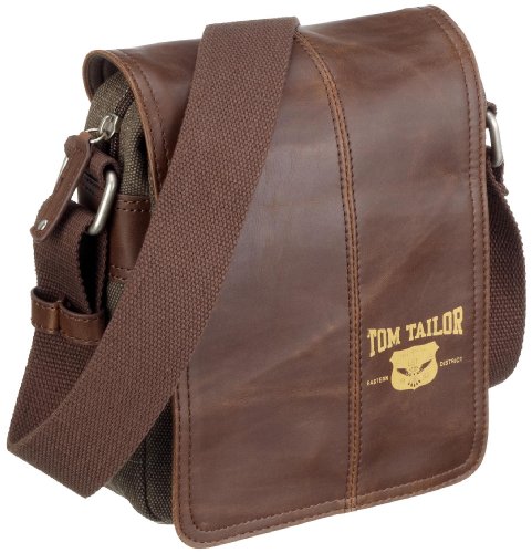 TOM TAILOR Acc Eaton 10864 29, Unisex - Erwachsene Überschlagtasche, braun, (braun 29), 16,5x7x21,5 von TOM TAILOR