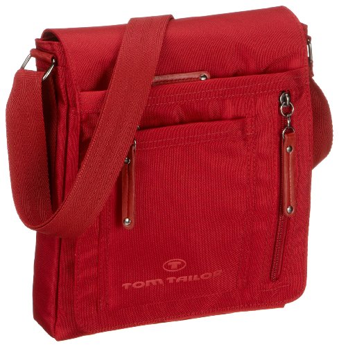 TOM TAILOR Acc Terry 10855 40, Damen Überschlagtasche, rot, (rot 40), 21,5x5x25 von TOM TAILOR