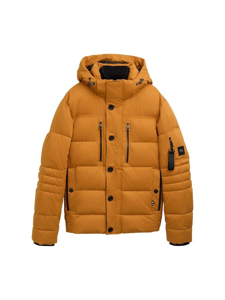 TOM TAILOR Allwetterjacke puffer jacket with hood Peanut Butter Brown von TOM TAILOR