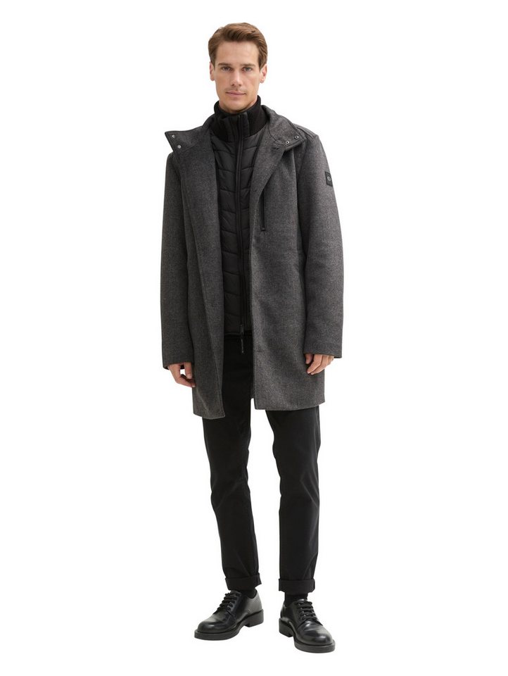 TOM TAILOR Anorak 2-in-1 Mantel mit Wolle von TOM TAILOR
