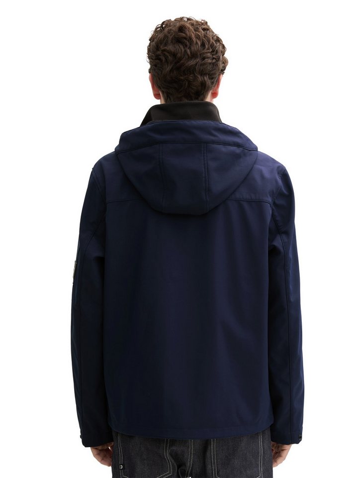 TOM TAILOR Anorak Softshell Jacke mit verstellbarer Kapuze von TOM TAILOR