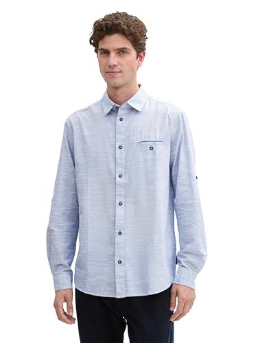 TOM TAILOR Badeshorts in Unifarben, Dove Blue, L von TOM TAILOR