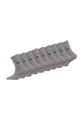 TOM TAILOR Basic KinderStrümpfe 9erPack 9203 grey melange grau Kids-Socken 9Paar Mehrfachpack Größe 31-34 von TOM TAILOR