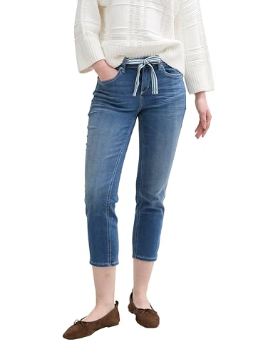 TOM TAILOR Basic T-Shirt, Knitted Navy, XXL von TOM TAILOR