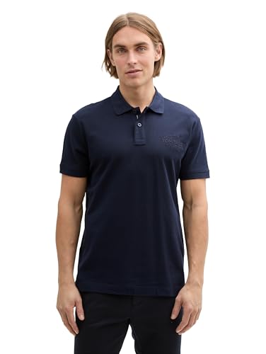 TOM TAILOR Basic T-Shirt, Mystical Blue, L von TOM TAILOR