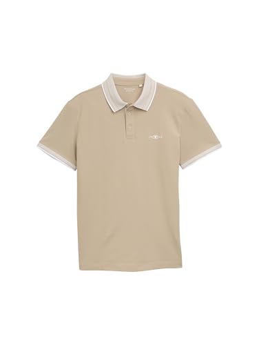 TOM TAILOR Basic T-Shirt aus Baumwolle, Light Metal Blue, XXL von TOM TAILOR