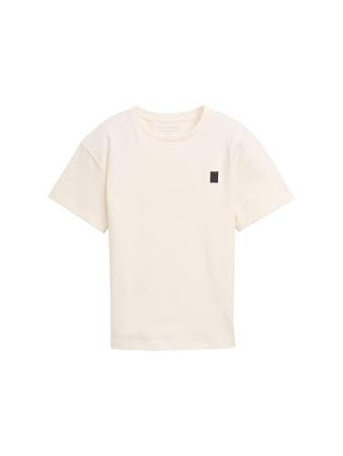 TOM TAILOR Basic T-Shirt mit Logo-Stickerei, Sky Captain Blue, L TOM TAILOR Basic T-Shirt mit Logo-Stickerei, Sky Captain Blue, L von TOM TAILOR