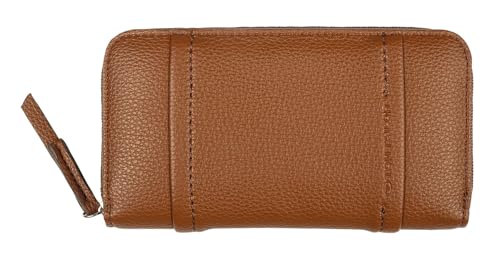 TOM TAILOR Beca Damen Geldbörse Portemonnaie Reißverschluss Groß Cognac Braun von TOM TAILOR