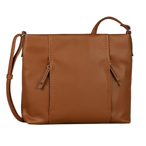 TOM TAILOR Beca Damen Hobo Bag Schultertasche Mittelgroß Cognac Braun von TOM TAILOR