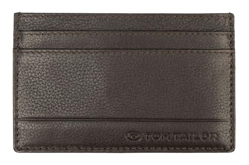 TOM TAILOR Bela Herren Geldbörse Kreditkartenetui RFID Leder Klein Braun von TOM TAILOR