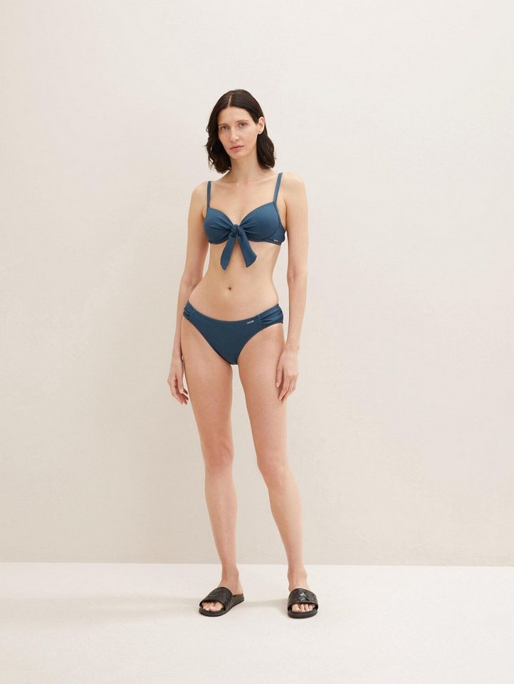 TOM TAILOR Bikini-Hose Schlichte Bikinihose mit Raffungen von TOM TAILOR