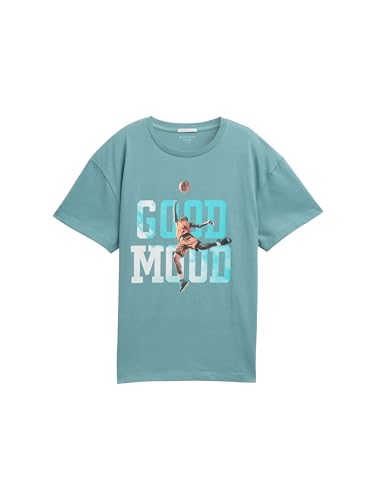 TOM TAILOR Bluse mit Muster, red dots and Shapes Design, 40 von TOM TAILOR