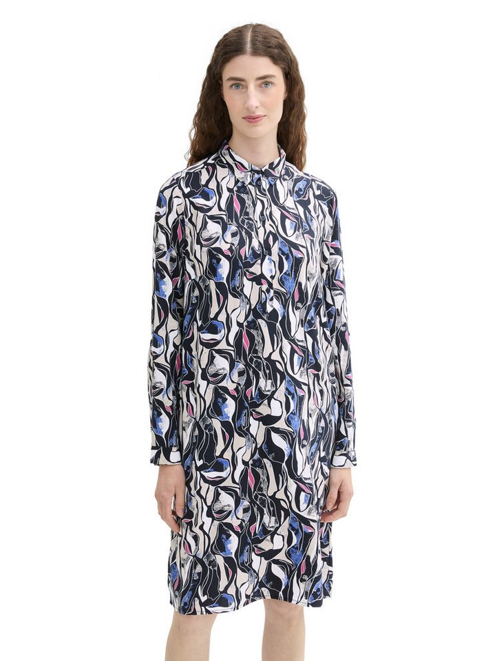 TOM TAILOR Blusenkleid mit Allover-Print von TOM TAILOR