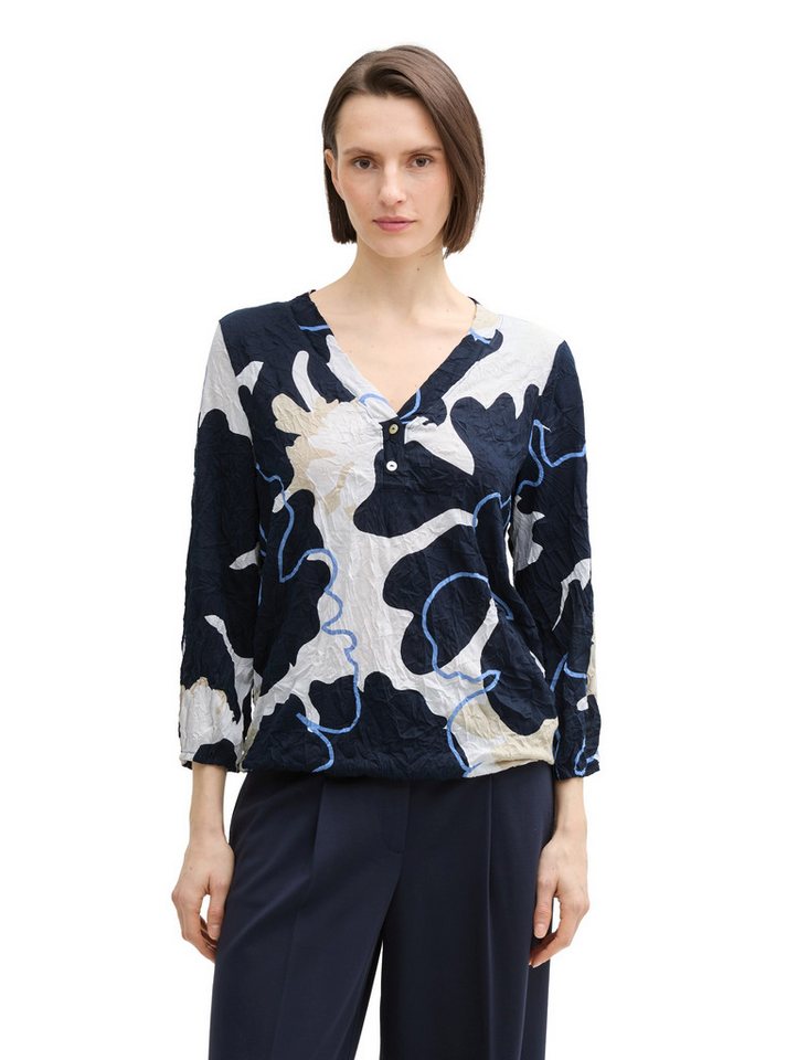TOM TAILOR Blusenshirt in Crinkle Optik von TOM TAILOR