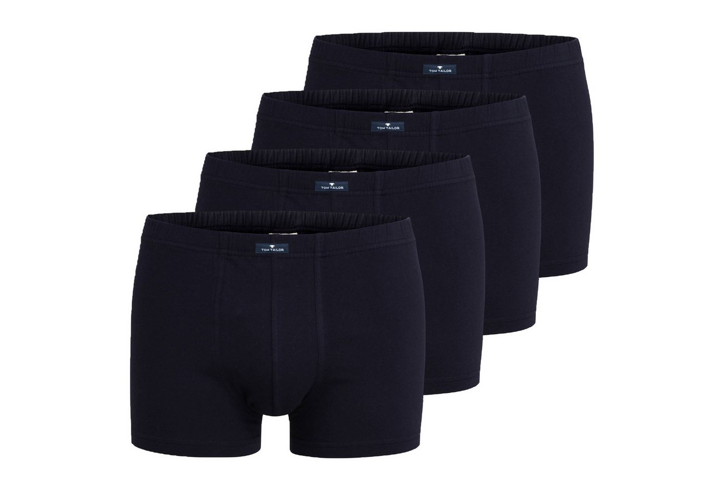 TOM TAILOR Boxer Herren Boxershort 4er Pack Baumwolle (Packung, 4er Pack) von TOM TAILOR