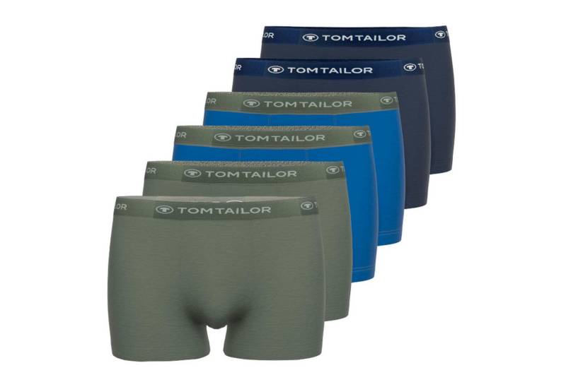 TOM TAILOR Boxer Herren Boxershort 6er Pack Baumwollmischung (Packung, 6er Pack) von TOM TAILOR
