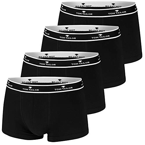 TOM TAILOR Boxershorts | 4er Pack (L, 4 x schwarz) von TOM TAILOR