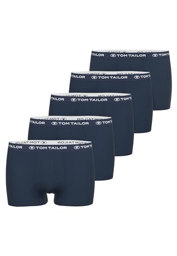 TOM TAILOR Boxershorts Herren 5er Pack Unterhosen – Herrenunterwäsche Gr. S - 3XL (blau) 5 von TOM TAILOR