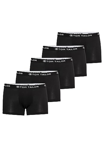 TOM TAILOR Boxershorts Herren 5er Pack Unterhosen – Herrenunterwäsche Gr. S - 3XL (schwarz-dunkel) 4 von TOM TAILOR