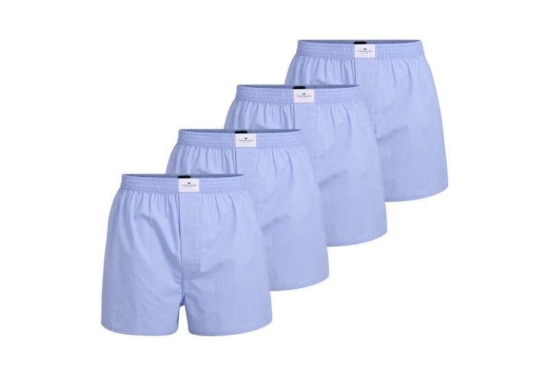 TOM TAILOR Boxershorts Herren Web-Boxershorts 4er Pack Baumwolle (Packung, 4er Pack) von TOM TAILOR