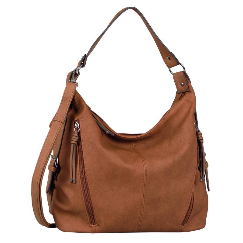 TOM TAILOR - CAIA, Hobo bag, cognac cognac von TOM TAILOR