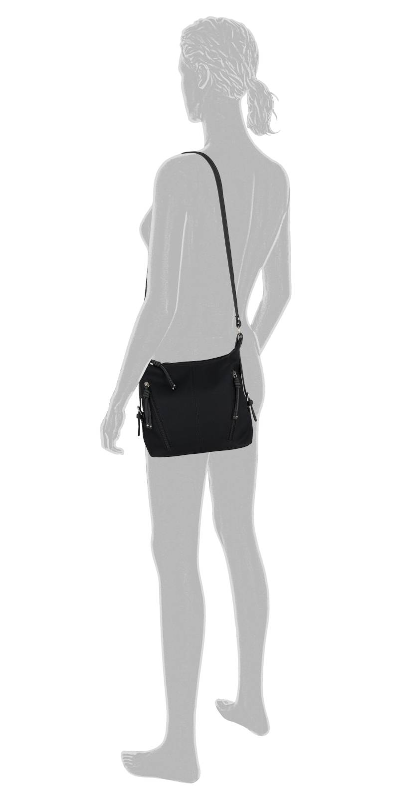 TOM TAILOR - CAIA Cross bag M, black black von TOM TAILOR