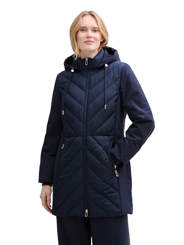 TOM TAILOR Cape Jacke in Melange Optik, sand stone beige melange, XS von TOM TAILOR