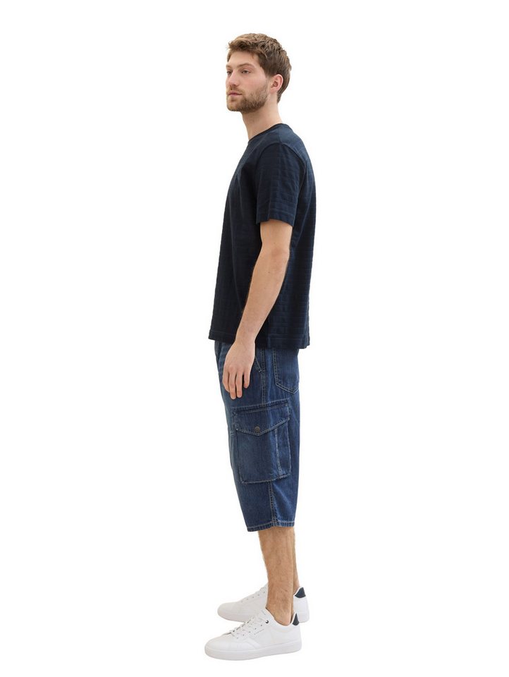 TOM TAILOR Caprihose Morris Overknee Shorts mit recycelter Baumwolle von TOM TAILOR