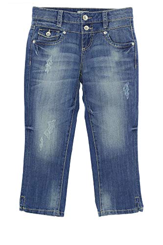 TOM TAILOR Caprijeans Jeans Alexa Slim Damen Stretch, Farbe:blau, Hosengrößen:W26 von TOM TAILOR