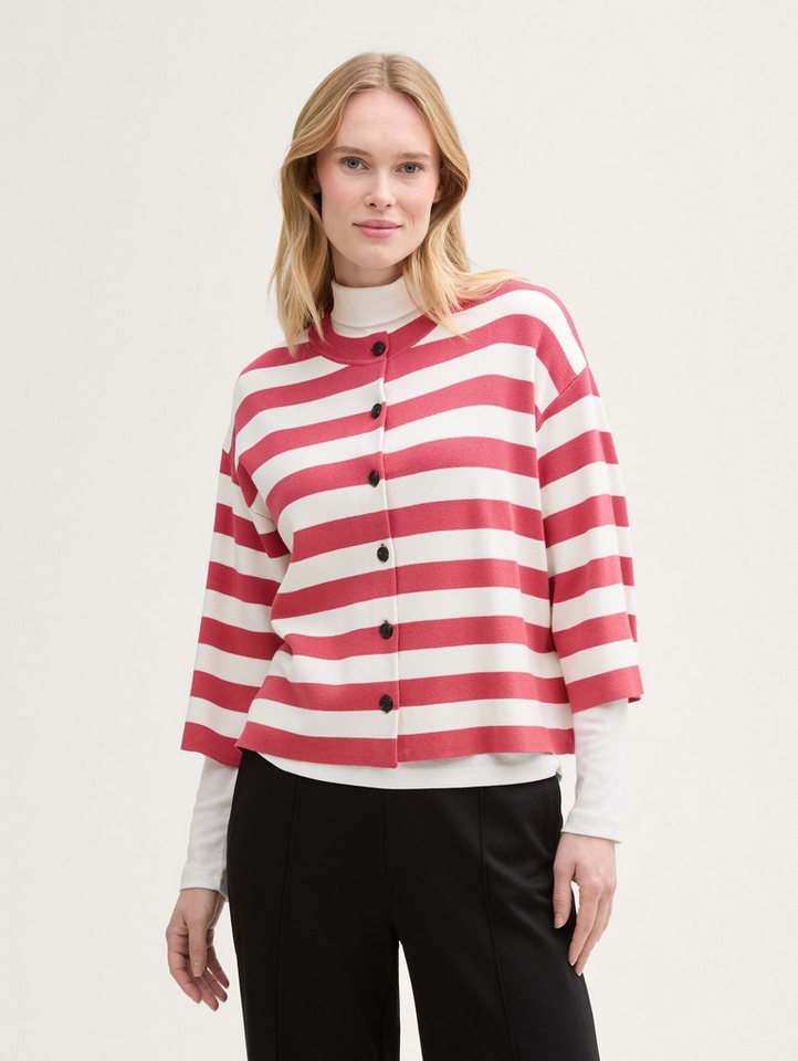 TOM TAILOR Cardigan Cardigan mit Streifenmuster Cardigan mit Streifenmuster von TOM TAILOR