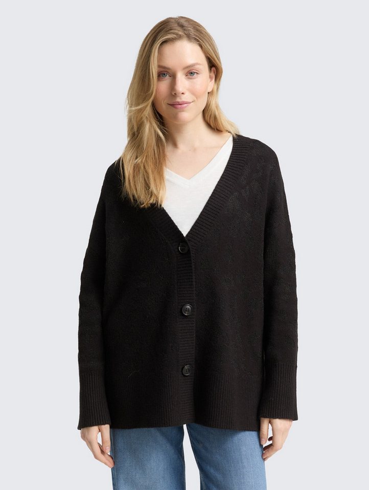 TOM TAILOR Cardigan Pullover & Strickjacken Oversize Cardigan mit Glitzer-Effekt von TOM TAILOR