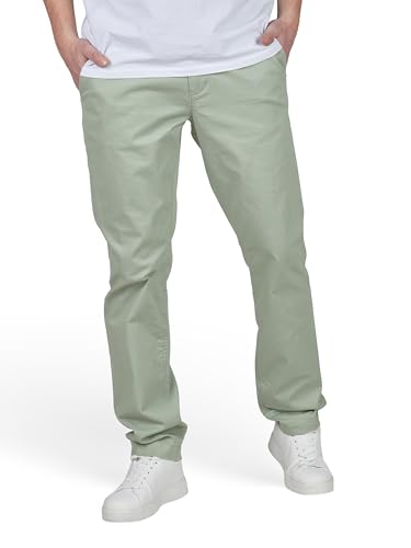 TOM TAILOR Chino Hose Herren Regular Fit Stretch Stoffhose Einfarbig, Länge:32L, Größe:Light Ice Blue (28129), Weite:36W von TOM TAILOR