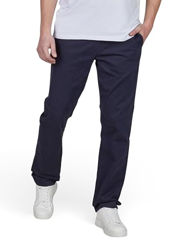 TOM TAILOR Chino Hose Herren Regular Fit Stretch Stoffhose Einfarbig, Länge:36L, Größe:Knitted Navy (10690), Weite:36W von TOM TAILOR