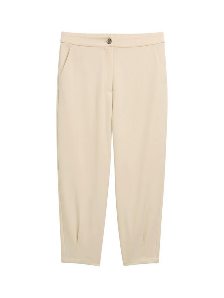 TOM TAILOR Chinos tailored loose fit pants summer beige von TOM TAILOR