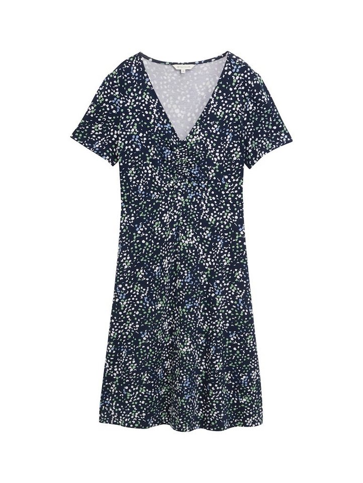 TOM TAILOR Cocktailkleid dress easy jersey multicolor navy dot structure von TOM TAILOR