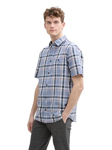 TOM TAILOR Comfort Fit Hemd mit Palmen-Print, Navy Multi Leaf Design, XL TOM TAILOR Comfort Fit Hemd mit Palmen-Print, Navy Multi Leaf Design, XL von TOM TAILOR