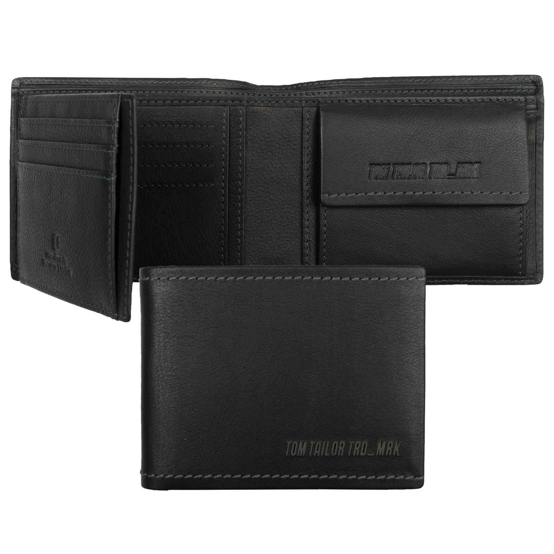 TOM TAILOR - DIEGO, Horizontal wallet, black black von TOM TAILOR