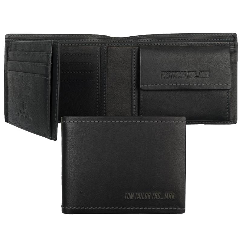TOM TAILOR - DIEGO, Horizontal wallet, black black von TOM TAILOR