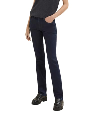 TOM TAILOR Damen 1008119 Alexa Straight Jeans, 10115 - Clean Rinsed Blue Denim, 29W / 30L EU von TOM TAILOR