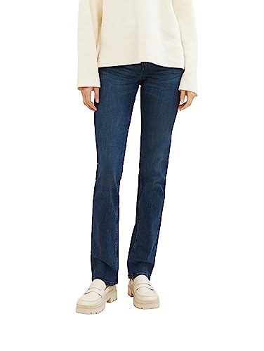 TOM TAILOR Damen 1008119 Alexa Straight Jeans, 10282 - Dark Stone Wash Denim, 27W / 30L EU von TOM TAILOR