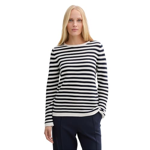 TOM TAILOR Damen Strickpullover aus Bio-Baumwolle von TOM TAILOR