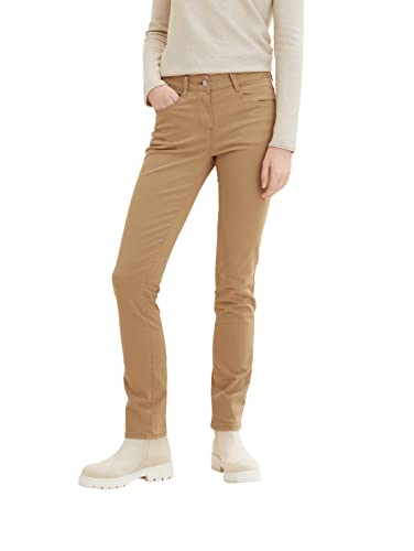 TOM TAILOR Damen 1021692 Alexa Slim Hose, 12912 - Splashed Clay Beige, 32W / 30L von TOM TAILOR