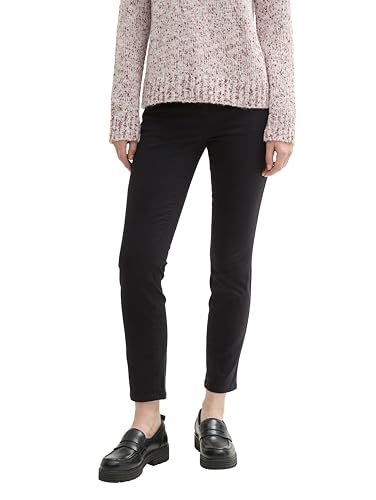 TOM TAILOR Damen 1021692 Alexa Slim Hose, 14482 - Deep Black, 34W / 34L von TOM TAILOR