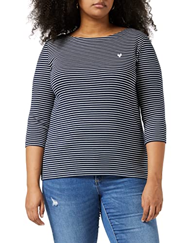 TOM TAILOR Damen Longsleeve mit Herz-Stickerei auf der Brust von TOM TAILOR