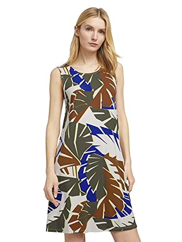 TOM TAILOR Damen 1025867 Jersey Kleid, 26866-Multicolor Botanical, 36 von TOM TAILOR